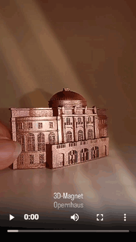 Magneten sind zur Kulturthauptstadt Chemnitz ein beliebtes Giveaway, Merchandise oder Geschenk aus Chemnitz